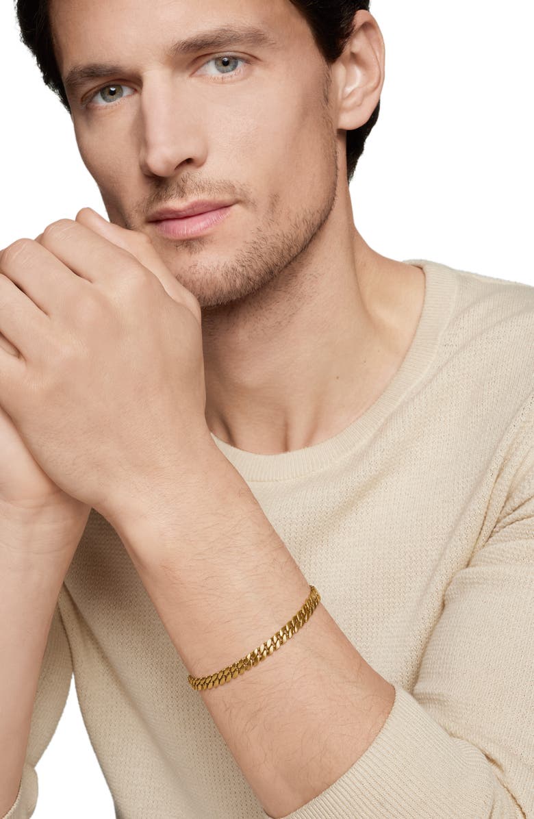 David Yurman Men's Curb Chain Bracelet in 18K Yellow Gold, Alternate, color, 18K Yellow Gold