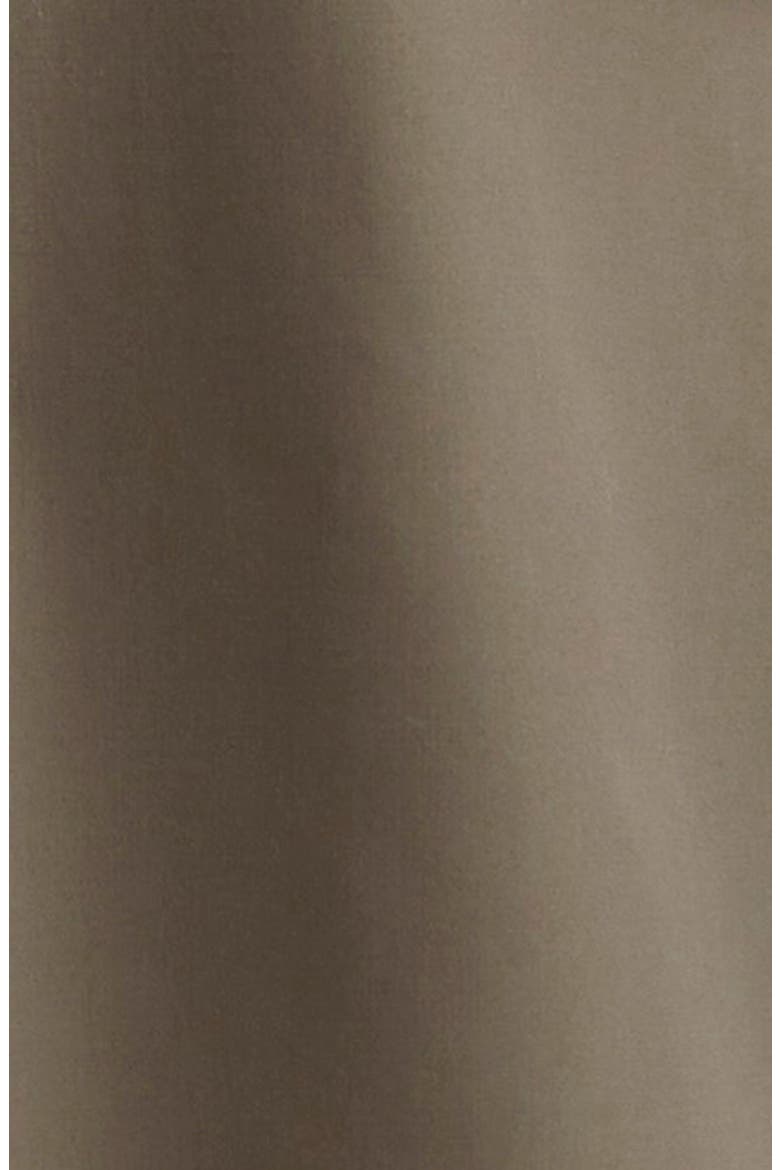 Virgin Wool Crepe Three-Quarter Length Trench Coat, Alternate, color, 206 - WOOD