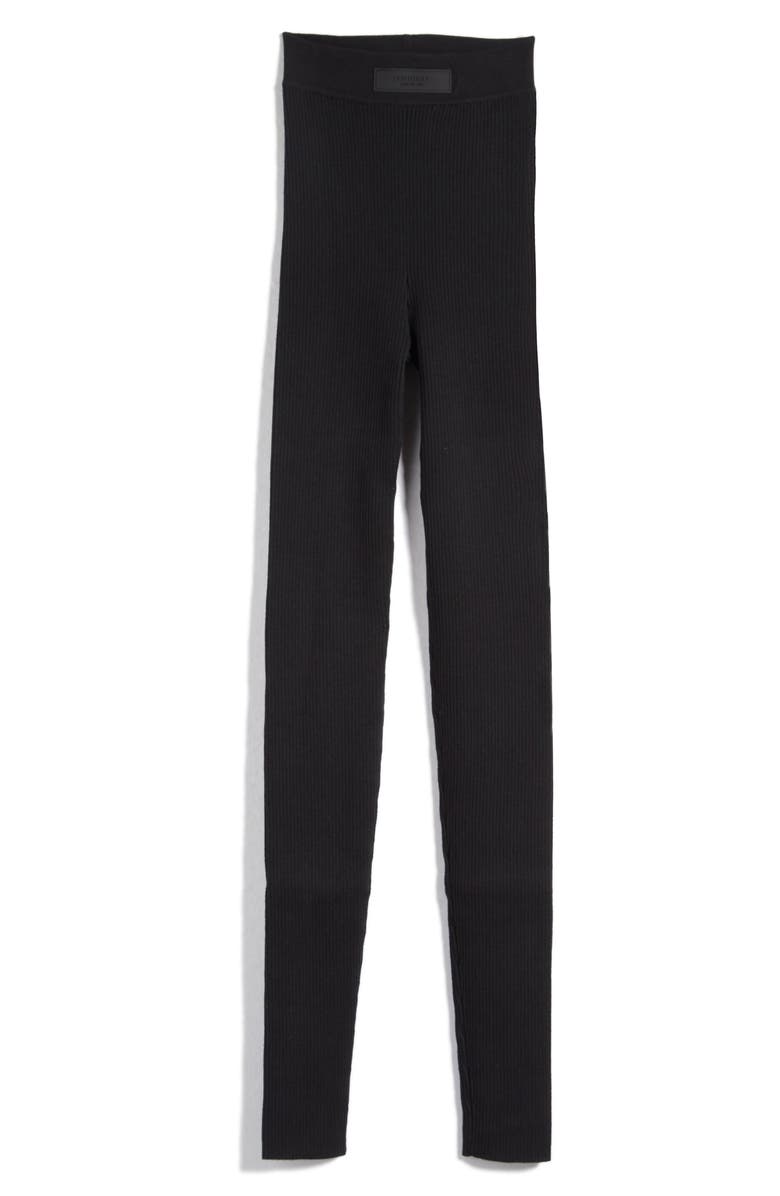 Fear of God Essentials Cotton Blend Rib Leggings, Alternate, color, 
