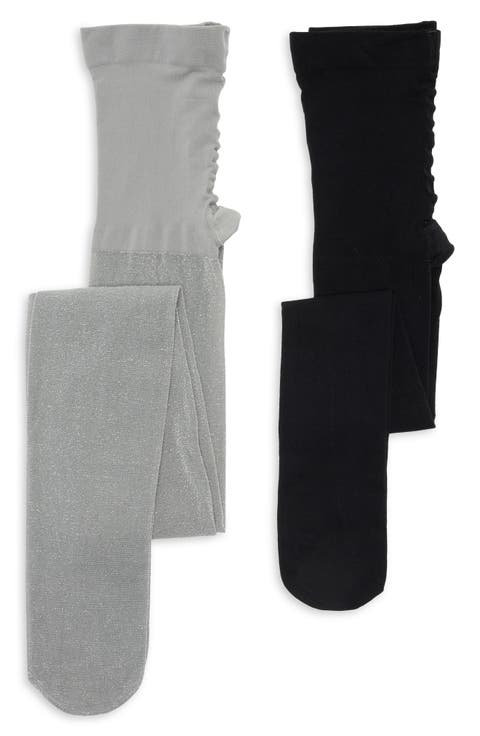Kids' Assorted Two-Pack Glitter Tights (Toddler, Little Kid & Big Kid)