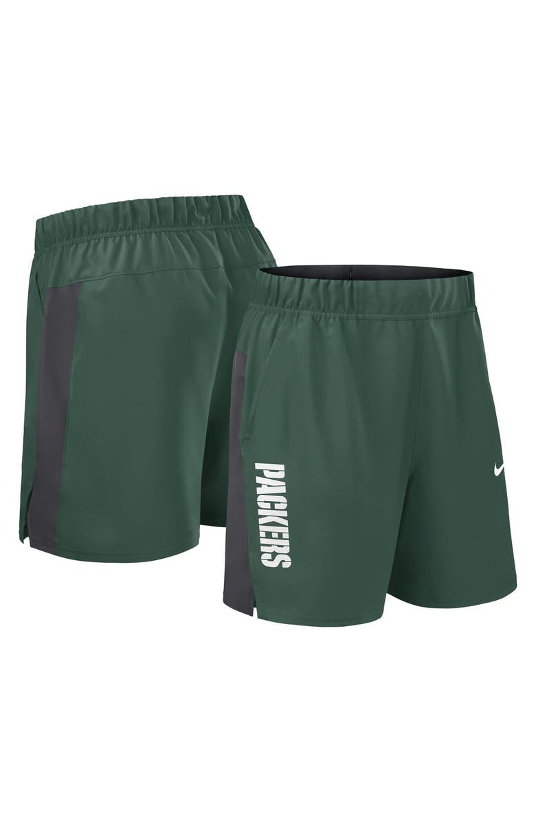 Nike Men's Nike Green Green Bay Packers Woven Victory Performance Shorts, Alternate, color, Green