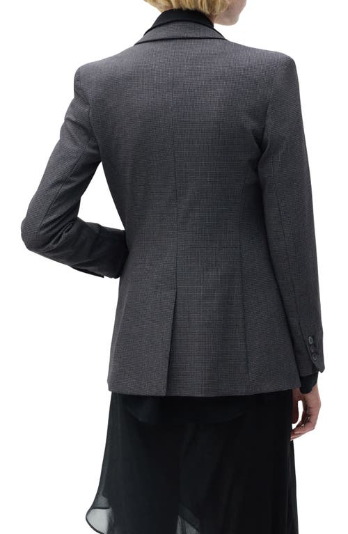 Mango Slim Fit Micro Houndstooth Sport Coat In Gray