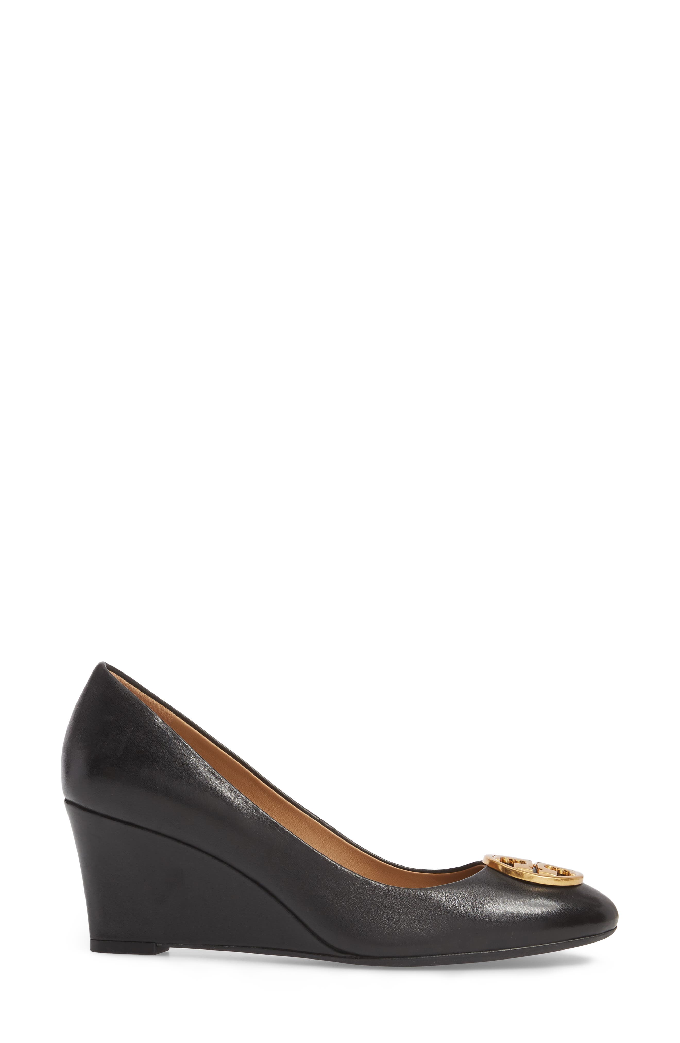 Chelsea Logo Medallion Wedge, Alternate, color, PERFECT BLACK