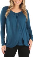 Angel Maternity Petal Front Maternity/Nursing Top