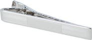 Trafalgar Engine Turned Sterling Silver Micro-Lined Tie Bar