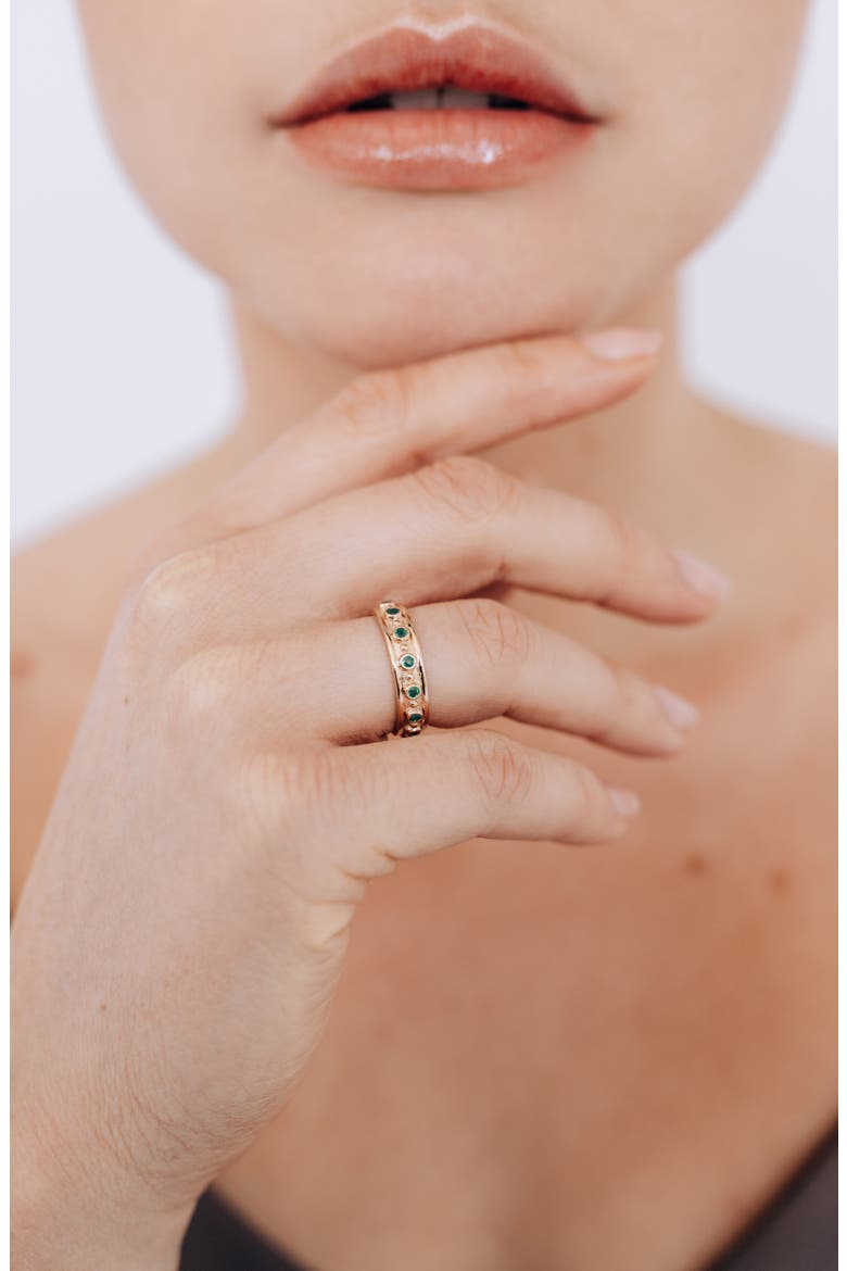 Dew Drop Méditerranée Ring, Alternate, color, GREEN