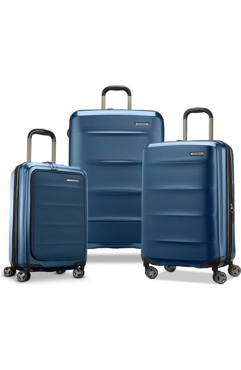 Samsonite Octiv 3-Piece Set (Pro Front Pocket 20/24/28) Hardside Spinner, Main, color, Blue Denim