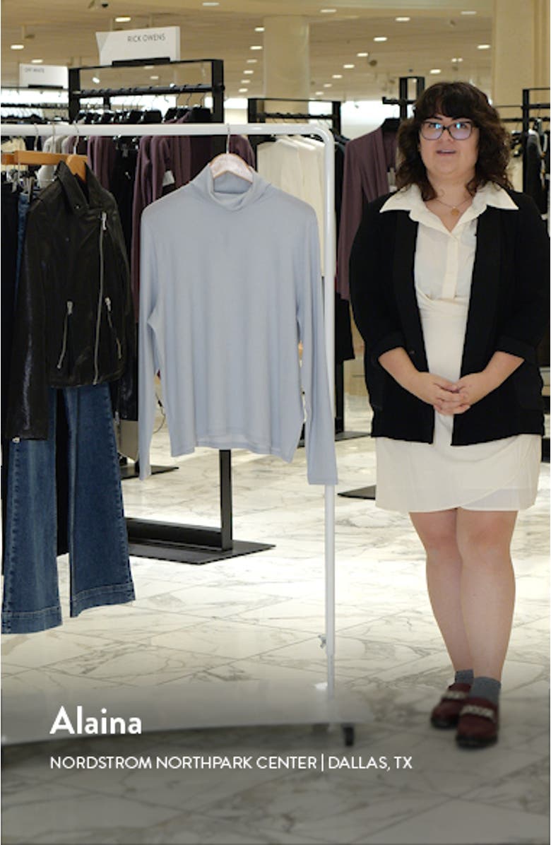 Rib Turtleneck Top, sales video thumbnail