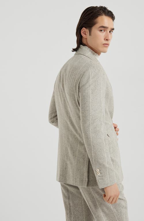 Brunello Cucinelli Deconstructed Cavallo Blazer In Gray