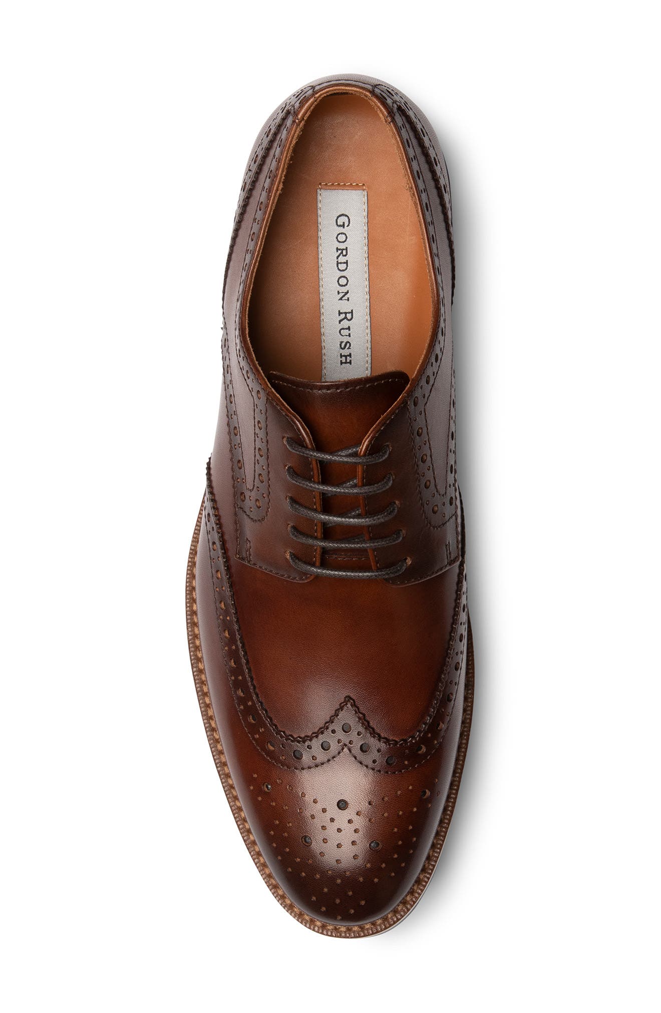 Gordon Rush Concord Wingtip Derby, Alternate, color, Whiskey