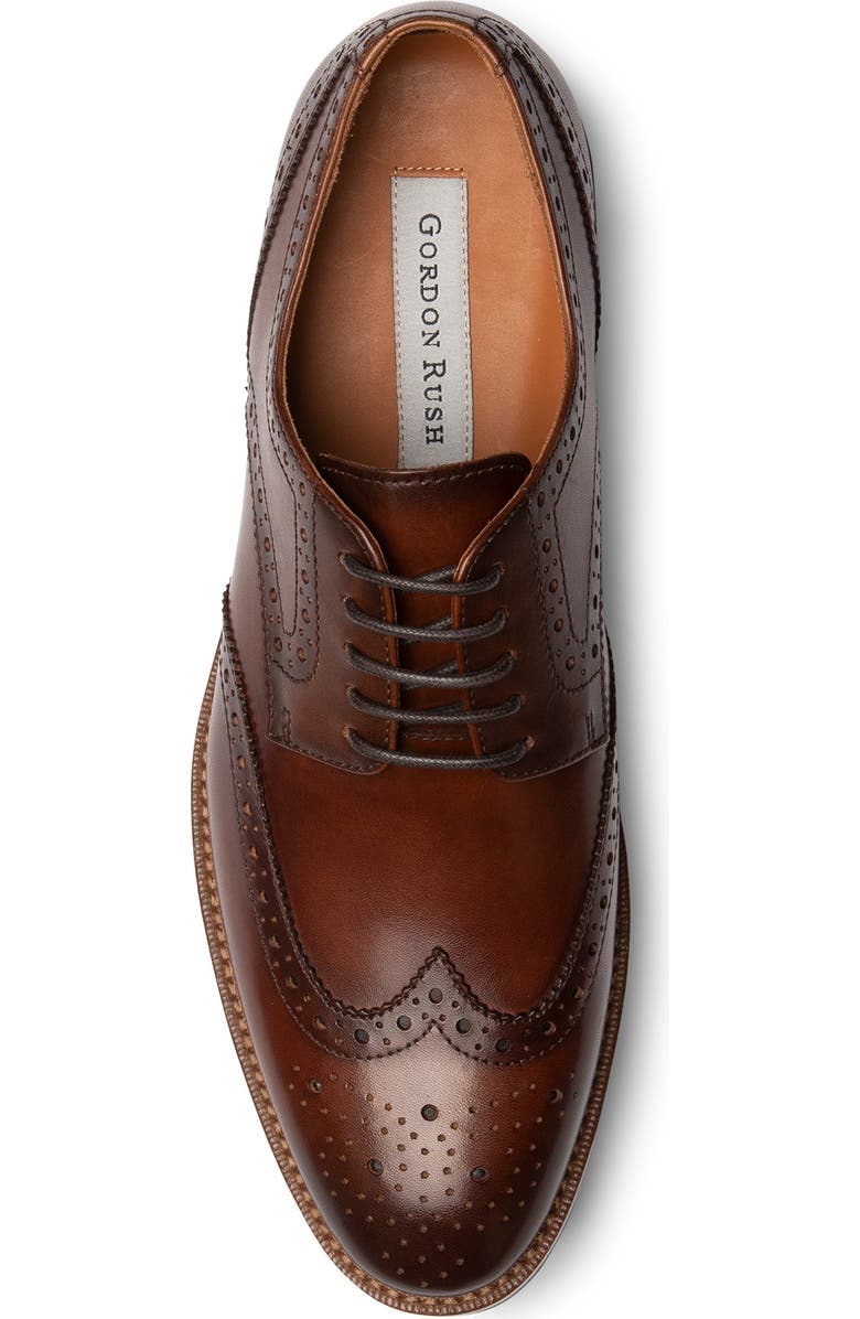 Gordon Rush Concord Wingtip Derby, Alternate, color, Whiskey