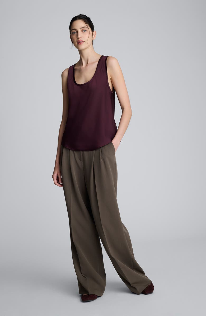 Kenneth Cole Scoop Neck Tank, Alternate, color, Dark Aubergine