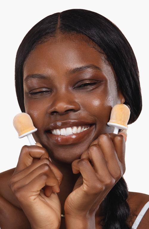 Love And Pebble Beauty Pops Glow & Soothe Skincare Bundle In Light Blue/white