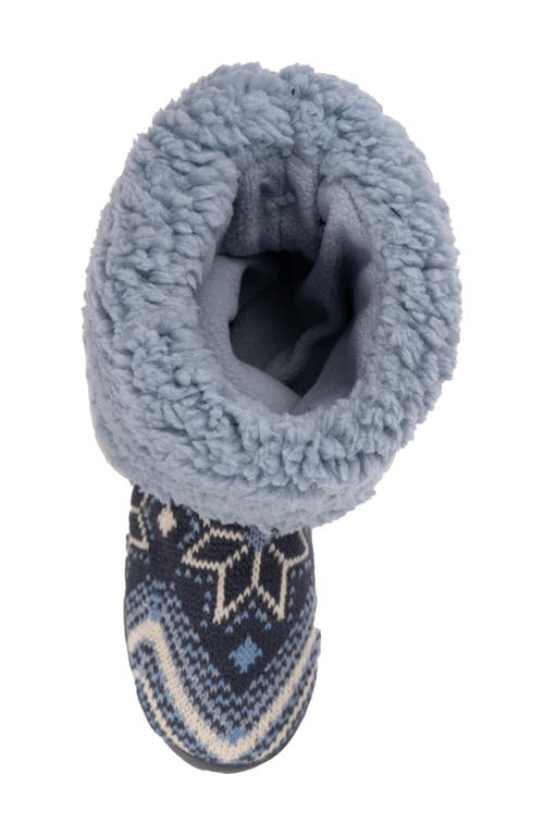 Muk Luks Tabbi Toggle Faux Shearling Slipper In Purple