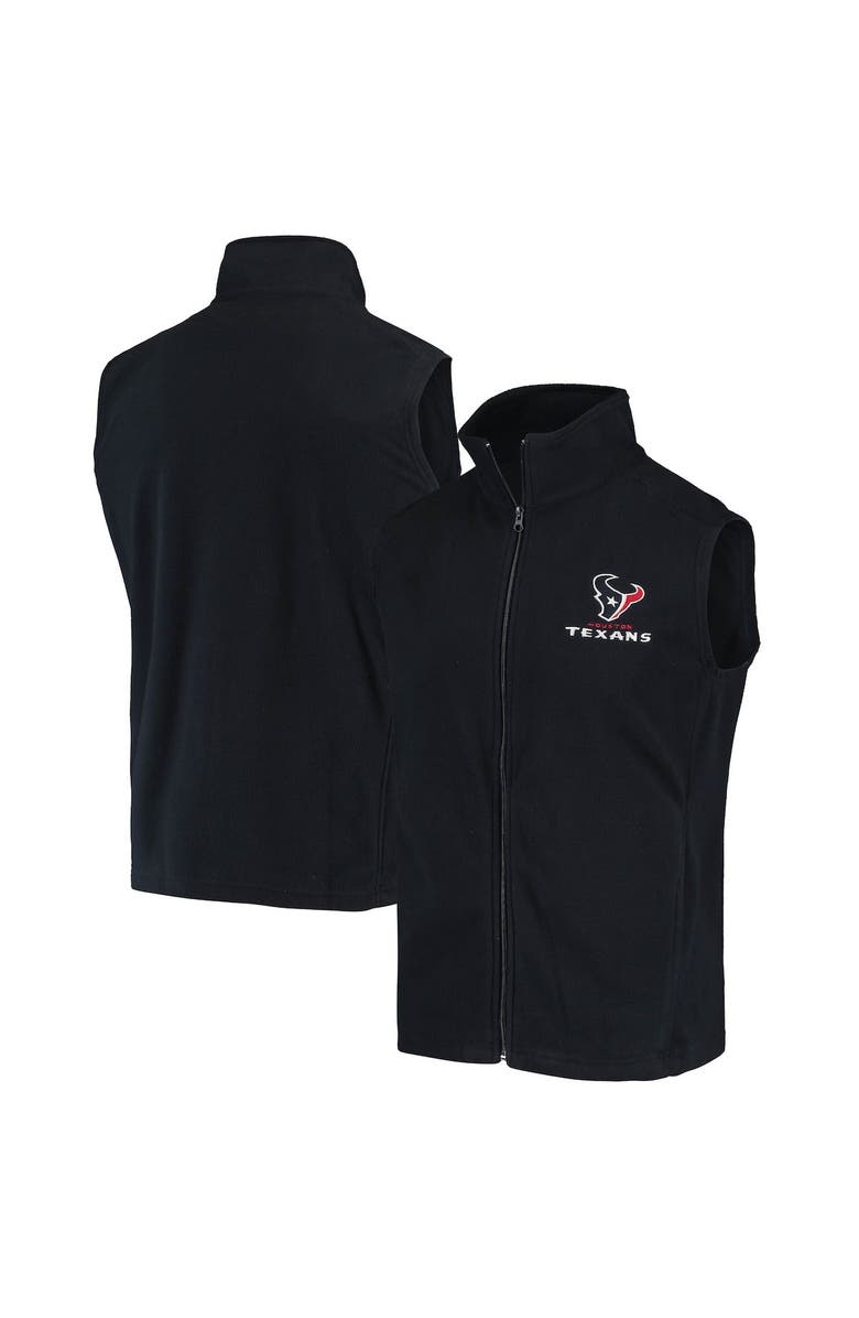 DUNBROOKE Men's Navy Houston Texans Houston Fleece Full-Zip Vest, Alternate, color, 
