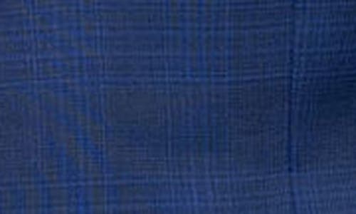 Pino By Pinoporte Tonal Plaid Stretch Wool Suit In Blue