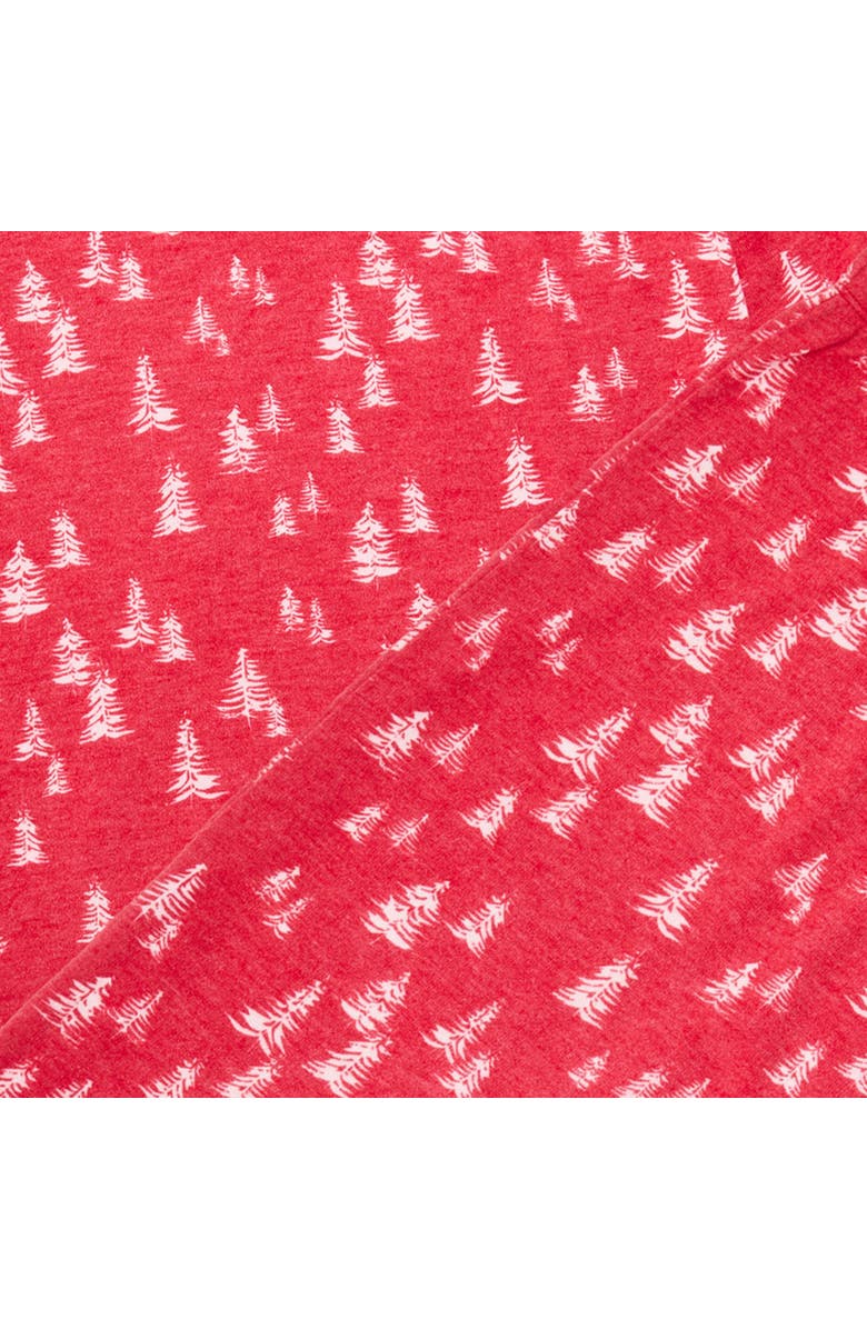 DEARFOAMS 2 Piece Holiday Trees Pajama Set, Alternate, color, Red