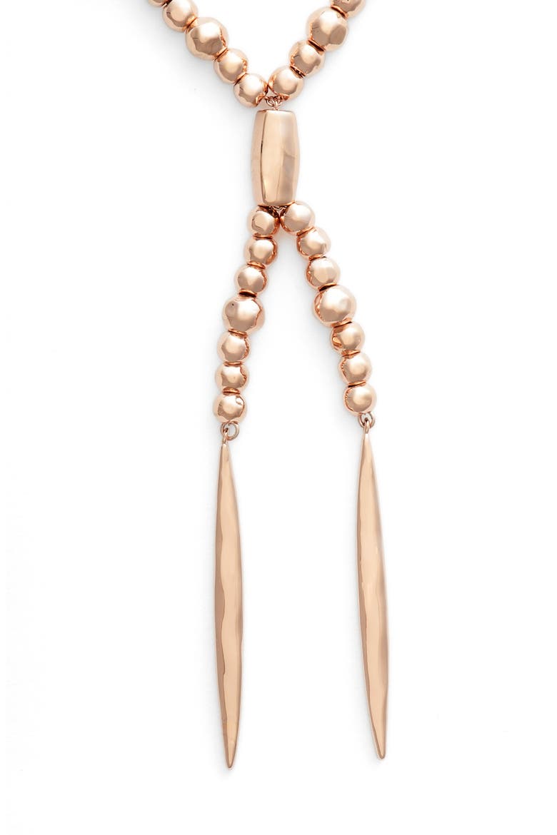 Kellen Slide Necklace, Alternate, color, ROSE GOLD