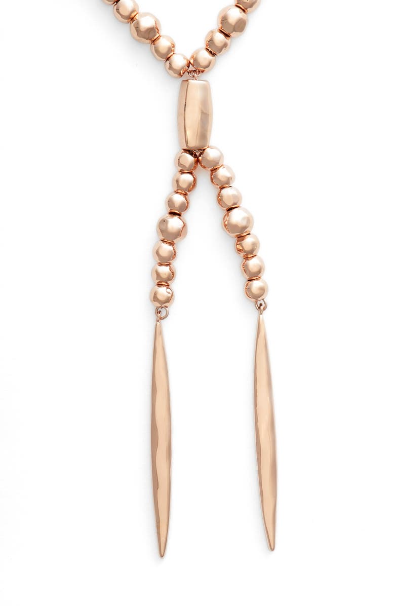 gorjana Kellen Slide Necklace, Alternate, color, Rose Gold