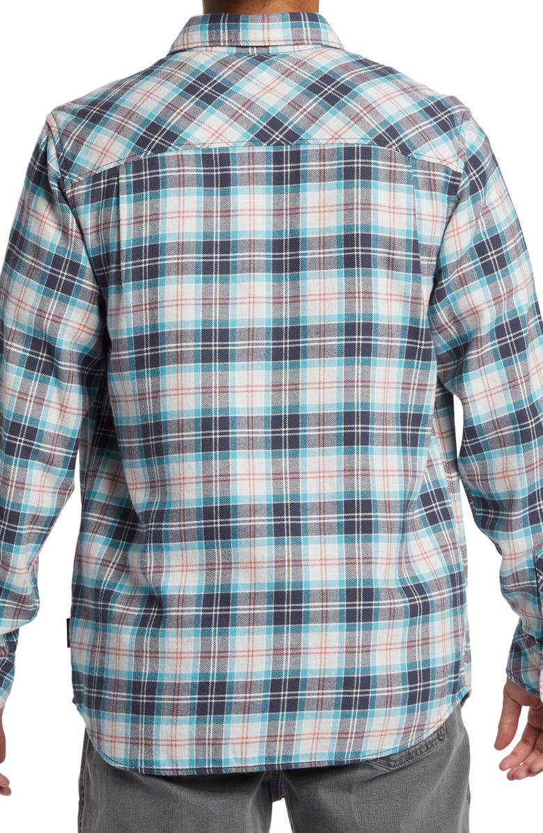 Quiksilver Ensign Classic Fit Plaid Flannel Button-Up Shirt, Alternate, color,