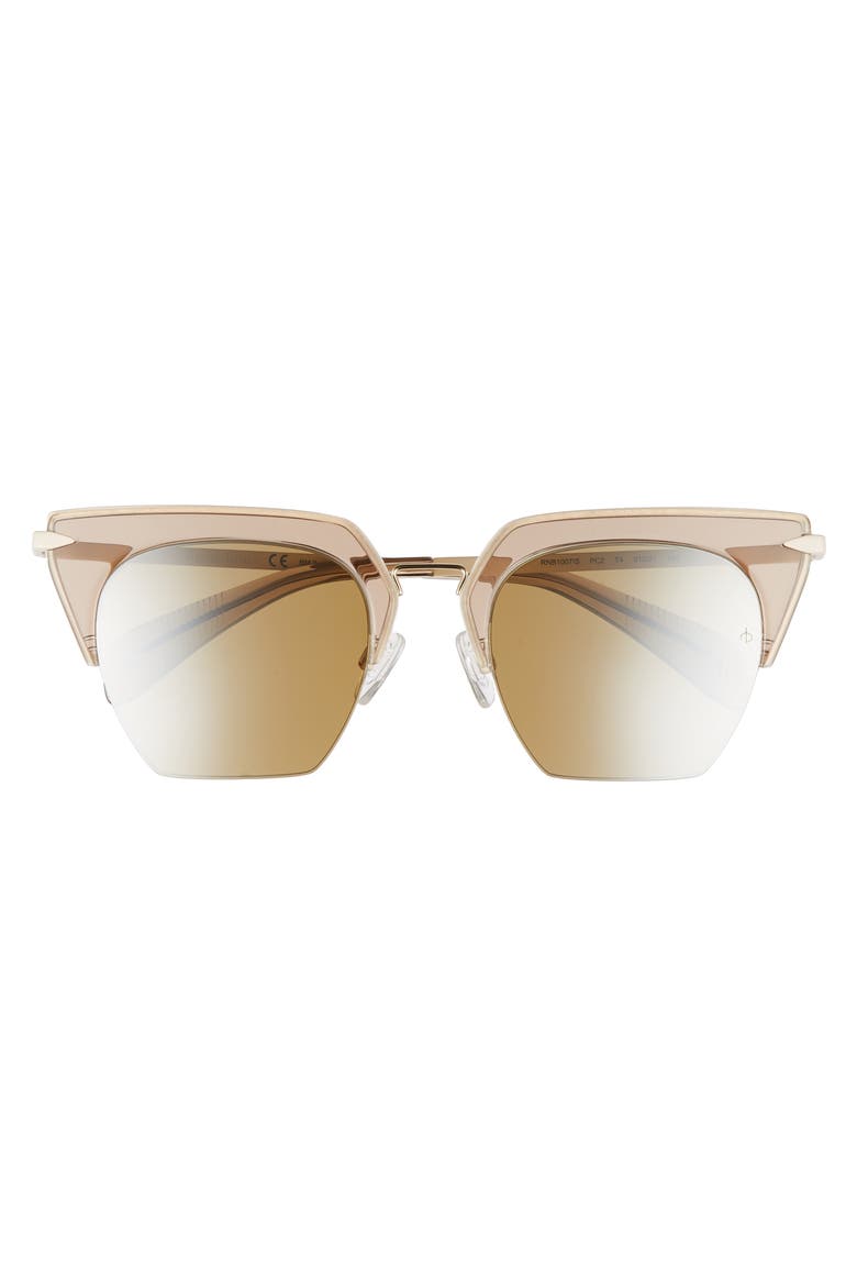 51mm Cat Eye Sunglasses, Alternate, color, OPAL BROWN