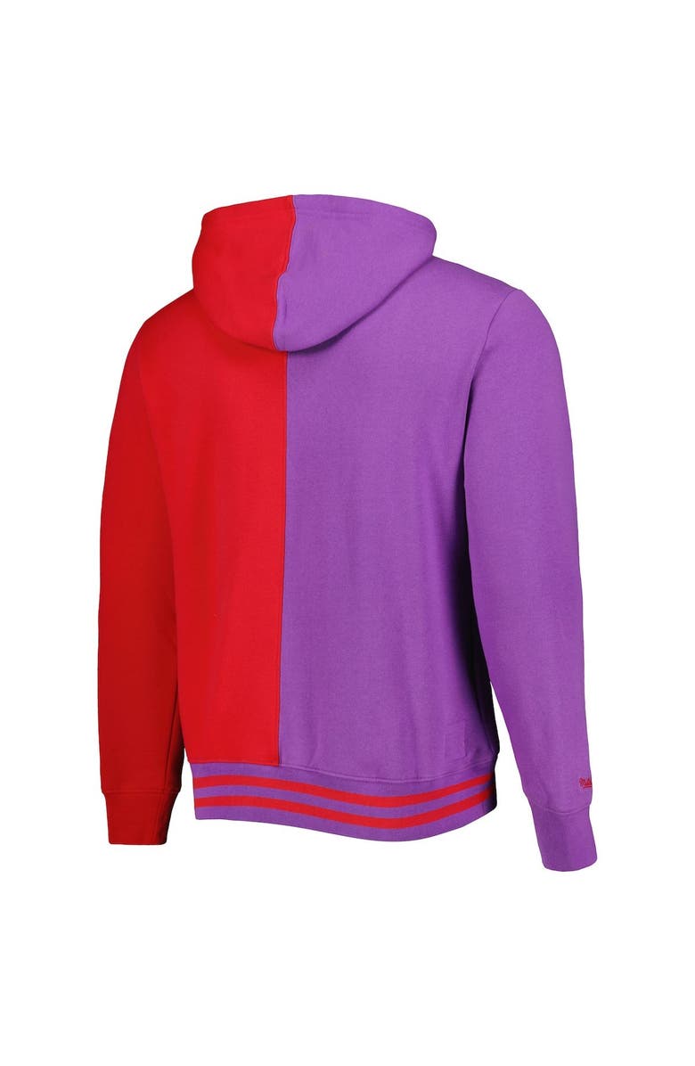 Mitchell & Ness Men's Mitchell & Ness Purple/Red Toronto Raptors Big & Tall Hardwood Classics Split Pullover Hoodie, Alternate, color, Purple