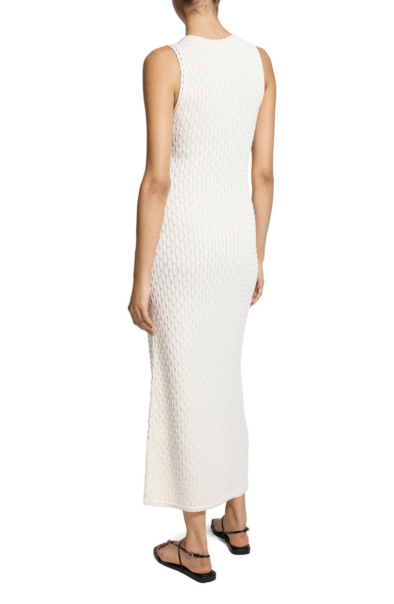 Theory Orchard Texture Sleeveless Organic Cotton Knit Maxi Dress, Alternate, color, 