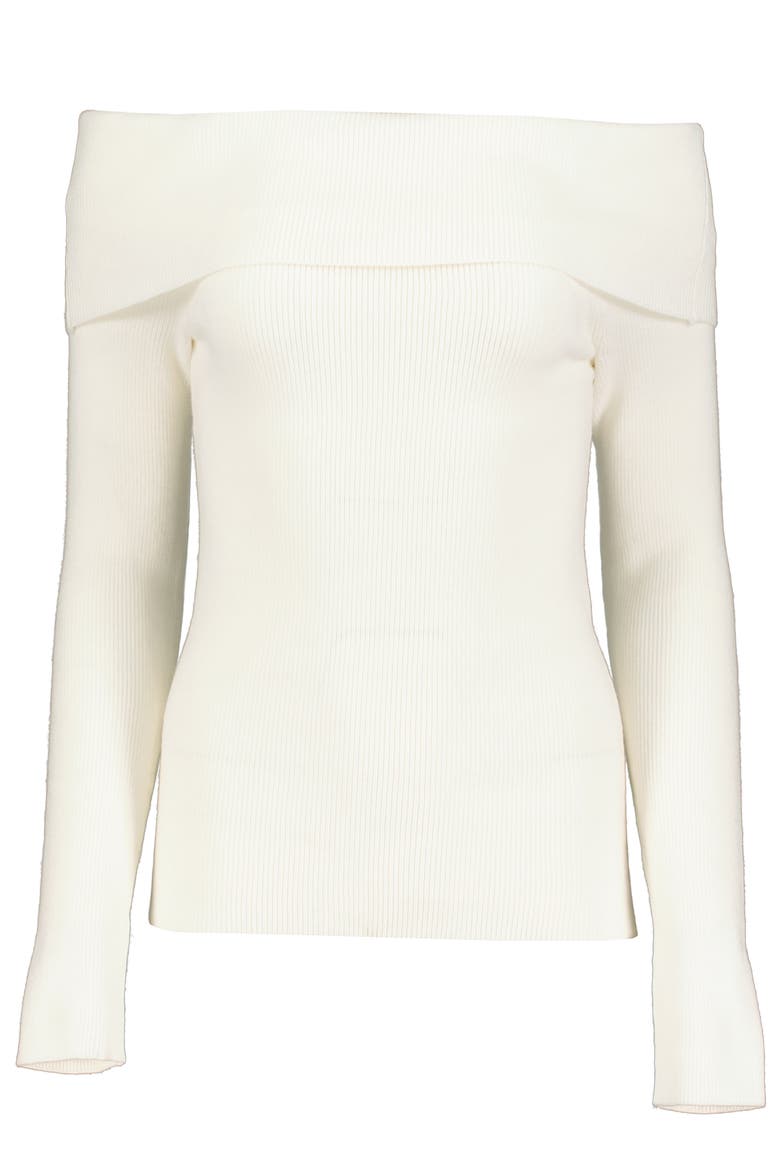 Blaine Off Shoulders Sweater, Alternate, color, White