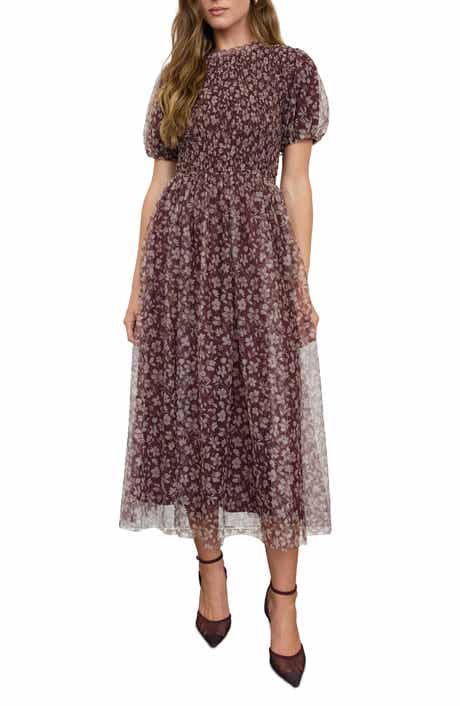 Floral Smocked Maxi Dress