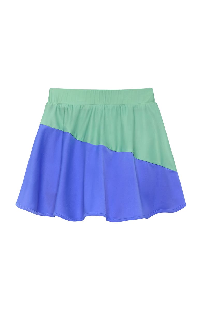 Courtside Kids Half Court Skirt, Main, color, Blue Green