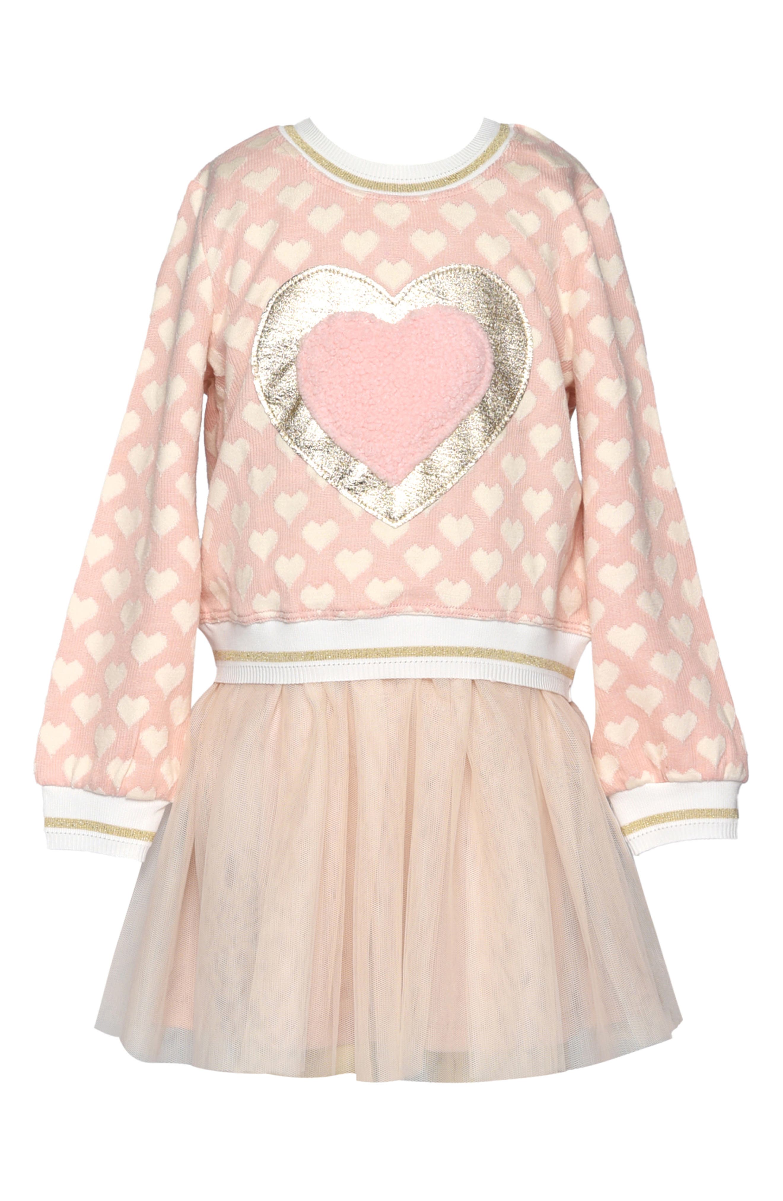 Baby Sara Kids' Heart Twofer Dress