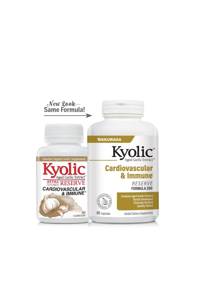 Aged Garlic Extract Formula 200, Cardiovascular & Immune, Reserve, 60 Count, Capsules, Alternate, color, None