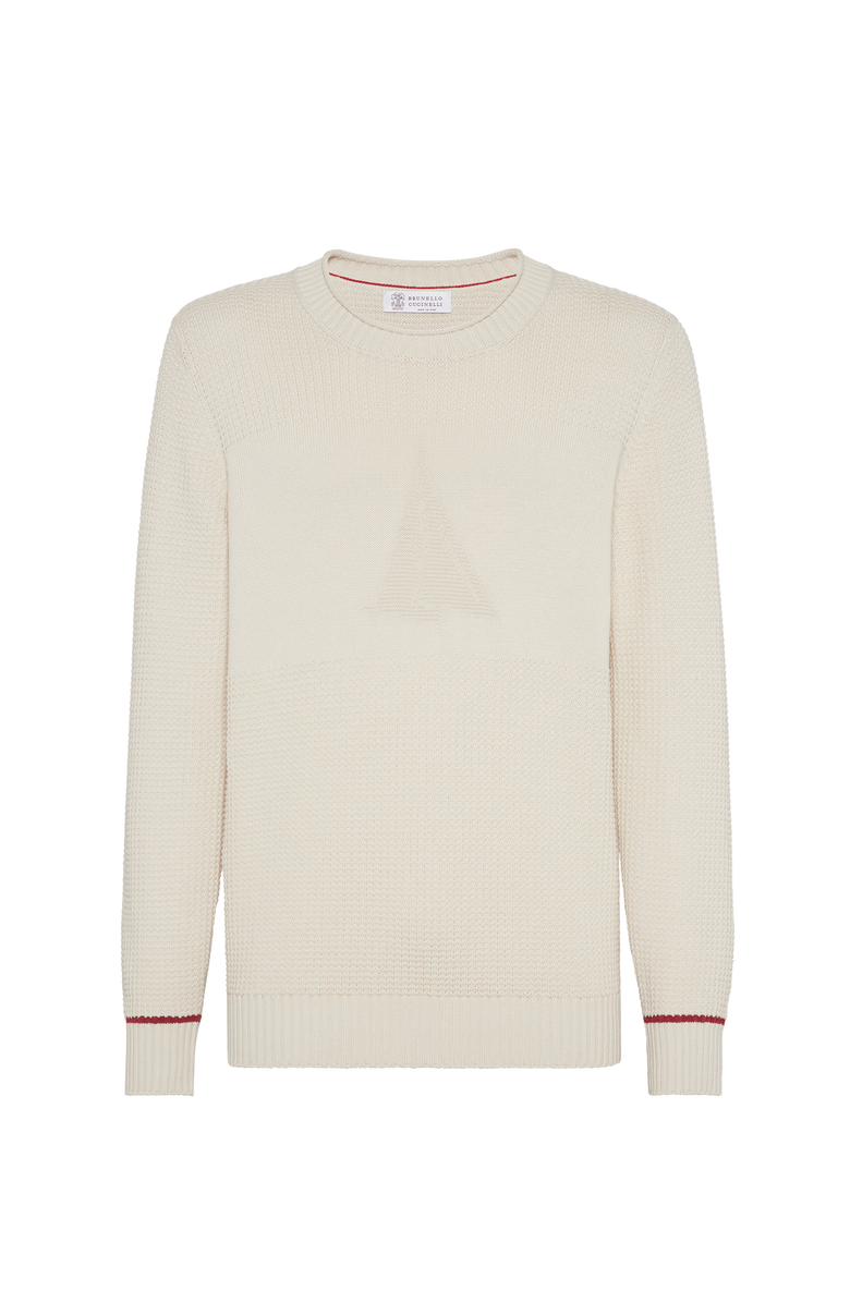 Brunello Cucinelli Waffle stitch sweater, Main, color, 