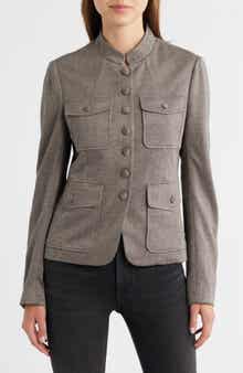 Mercer Mixed Print Ponte Jacket