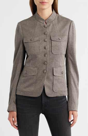 Mercer Mixed Print Ponte Jacket