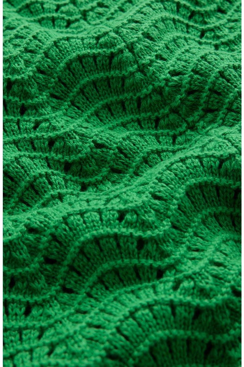 Crochet Midi Dress, Alternate, color, GREEN