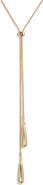 Nordstrom Double Droplet Lariat Necklace