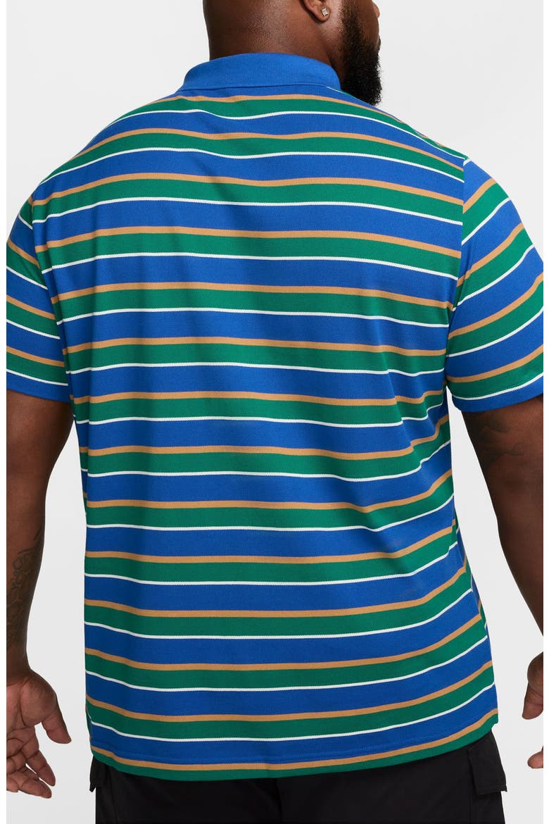 Club Stripe Cotton Polo, Alternate, color, GAME ROYAL/ WHITE