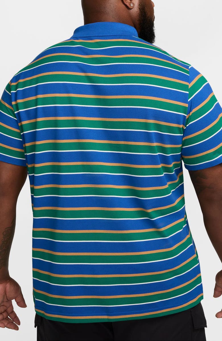 Nike Club Stripe Cotton Polo, Alternate, color, Game Royal/ White