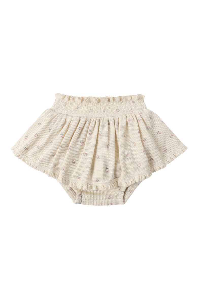 Waffle Skirted Bloomers, Alternate, color, NATURAL