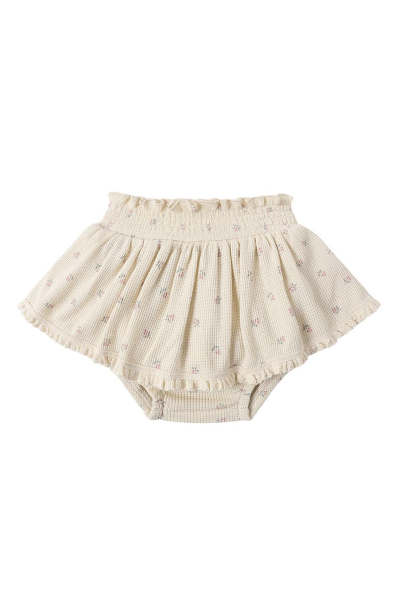 QUINCY MAE Waffle Skirted Bloomers, Alternate, color, Natural