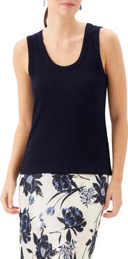 Karen Kane Scoop Neck Rib Tank