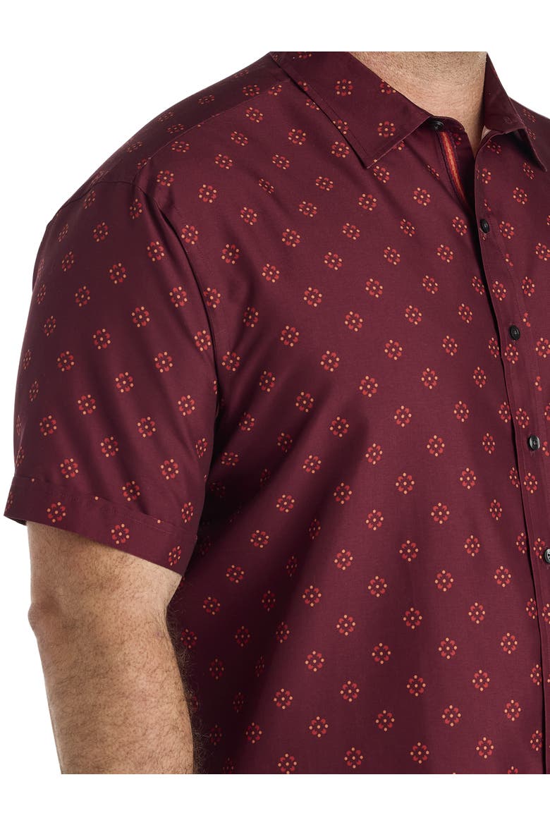 Big & Tall Micro Floral Sport Shirt, Alternate, color, MULTI
