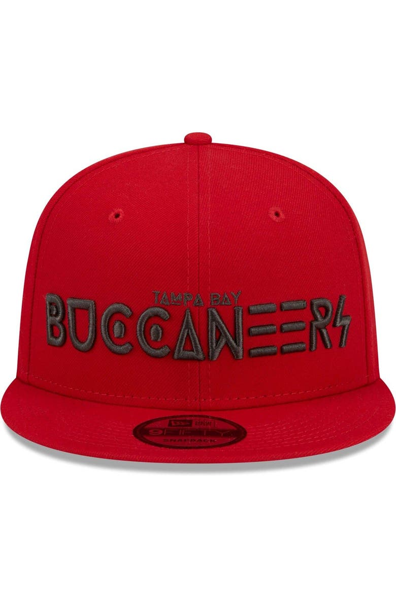 New Era Men's New Era Red Tampa Bay Buccaneers Word 9FIFTY Snapback Hat, Alternate, color, 