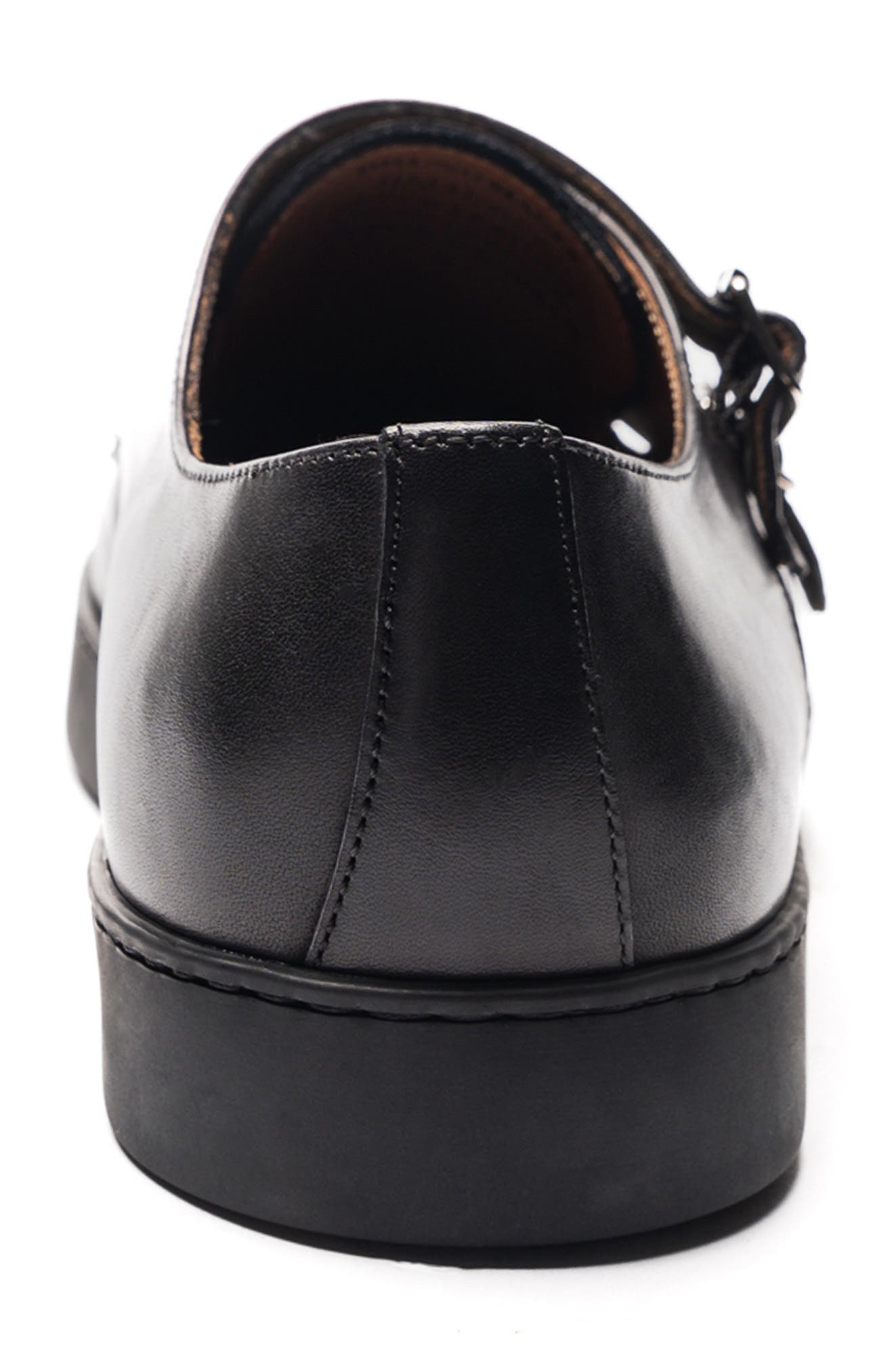 Bruno Magli Palestro Double Monk Shoe, Alternate, color, Black