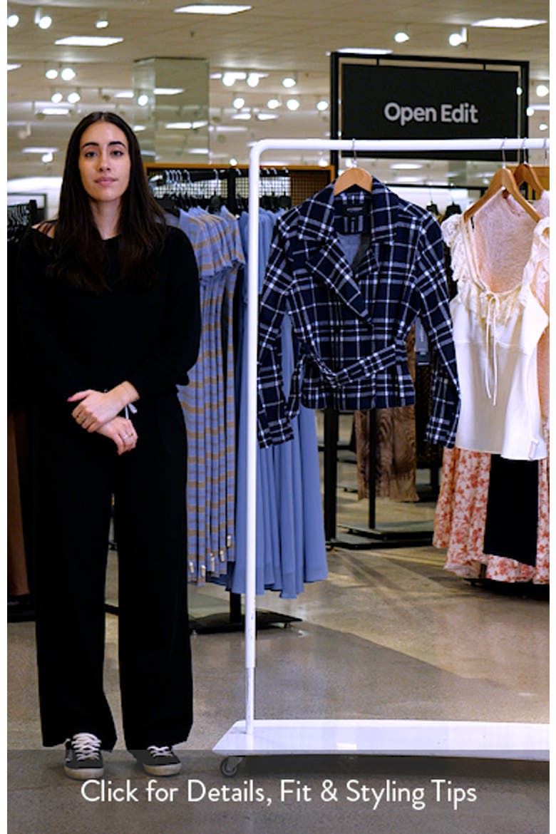 Plaid Crop Trench Jacket video