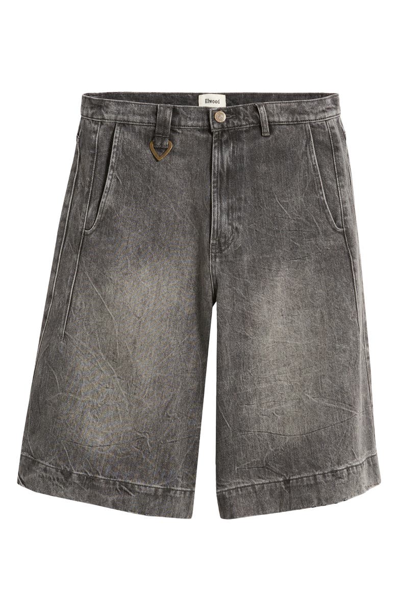 Elwood Trapezoid Denim Shorts, Alternate, color,