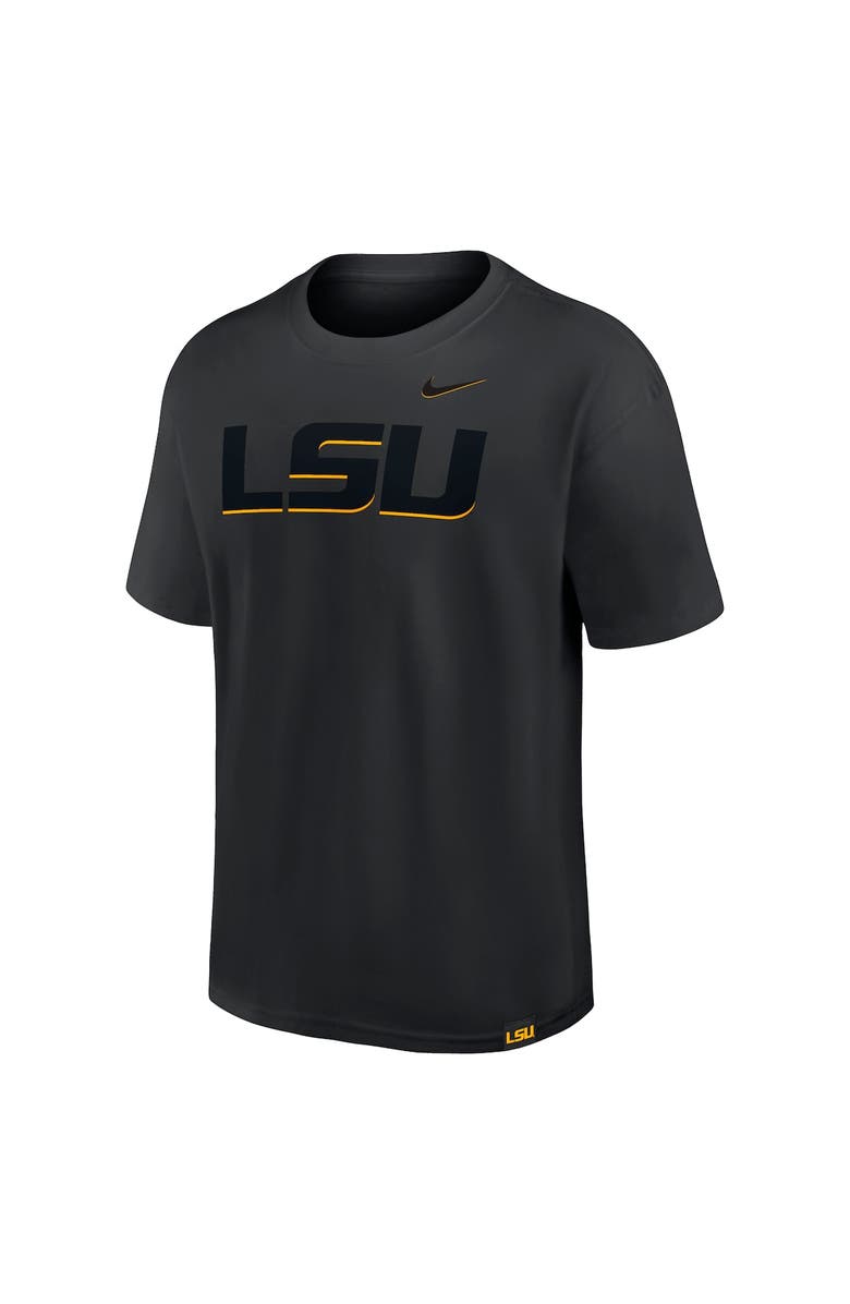 Nike Men's Nike Black LSU Tigers 2-Hit Statement Max90 T-Shirt, Alternate, color, Black