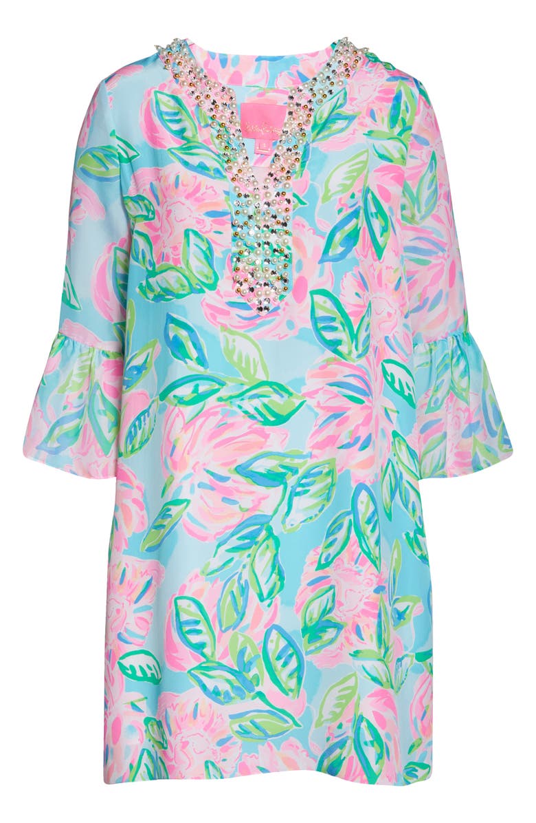 Lilly Pulitzer<sup>®</sup> Elenora Floral Silk Shift Dress, Alternate, color, 