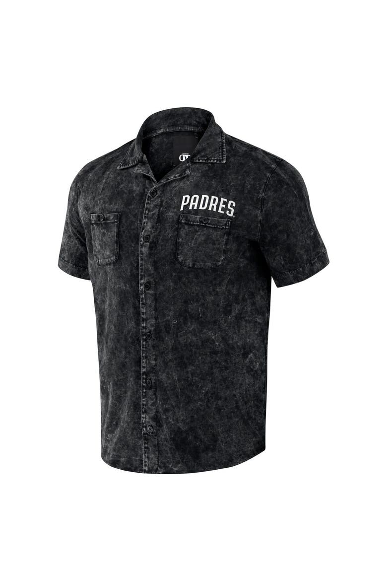 Men's Darius Rucker Collection by Fanatics  Black San Diego Padres Denim Team Color Button-Up Shirt, Alternate, color, Black
